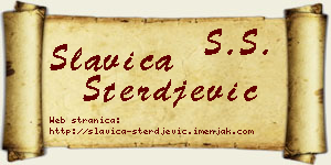 Slavica Sterđević vizit kartica